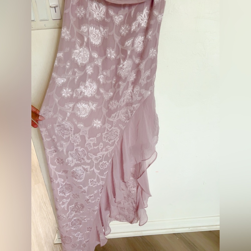 URBAN OUTFITTERS ASYMMETRICAL COWL NECK MIDI DRESS - Picture 8 of 13